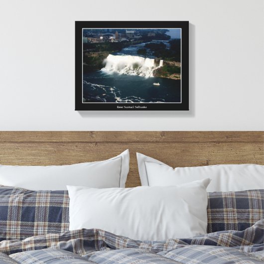 Amerikaans Uitzicht van Niagara Herfsten Canvas Afdruk (Insitu (Slaapkamer))
