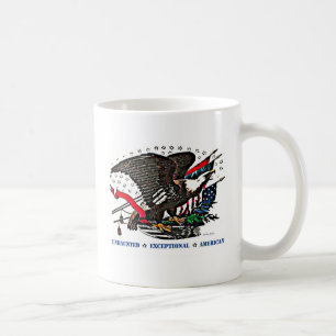 Amerikaans uitzonderlijk, geloof ik in American Ex Koffiemok