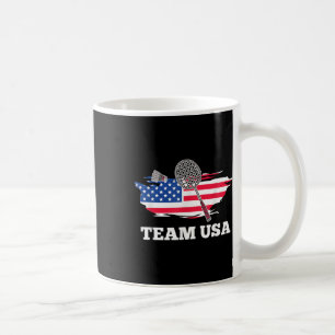 Amerikaans Usa Team Shuttle Racket Badminton Spele Koffiemok