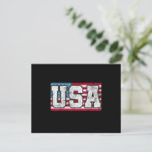 Amerikaans USA VS Vlag 4 juli Kaart (Staand voorkant)