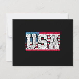 Amerikaans USA VS Vlag 4 juli Save The Date