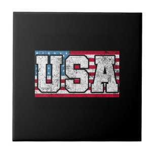 Amerikaans USA VS Vlag 4 juli Tegeltje