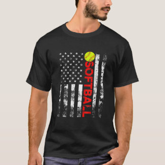 Amerikaans valssoftbalteam voor mannen jongens boo t-shirt