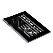 Amerikaans vangbalspeler Amerikaanse vlag Softball Notitieboek (Rechterzijde)