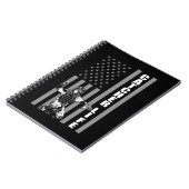 Amerikaans vangbalspeler Amerikaanse vlag Softball Notitieboek (Linkerzijde)