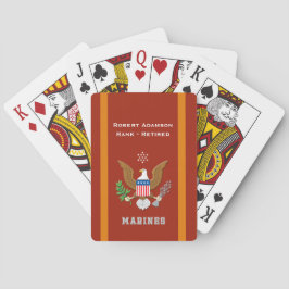 Amerikaans verdedigingsembleem - personaliseer met pokerkaarten