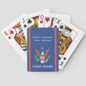 Amerikaans verdedigingsembleem - personaliseer met pokerkaarten (Achterkant)
