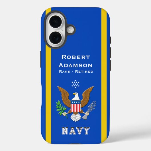 Amerikaans verdedigingsembleem personaliseren Case-Mate iPhone case (Achterkant)