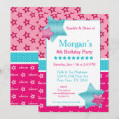 Amerikaans Verjaardagsmeisje Digitaal of Printable Kaart (Voorkant / Achterkant)