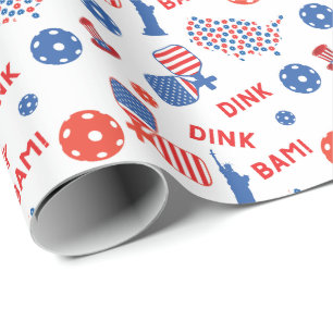 Amerikaans verpakkingspapier voor pickleball cadeaupapier