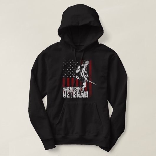 Amerikaans Veteraan 33 Hoodie (Design voorkant)