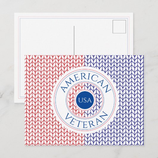 AMERIKAANS VETERAAN BRIEFKAART (Voorkant / Achterkant)