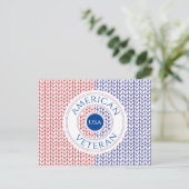 AMERIKAANS VETERAAN BRIEFKAART (Staand voorkant)