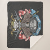 Amerikaans Veteraan Sherpa Deken (Voorkant)