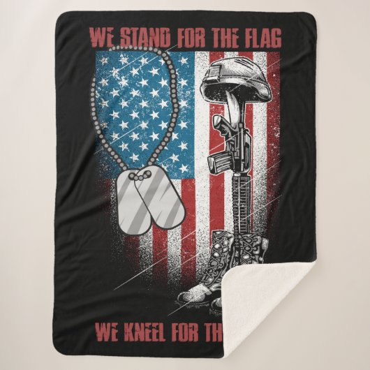 Amerikaans Veteraan Sherpa Deken (Voorkant)