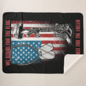 Amerikaans Veteraan Sherpa Deken (Voorkant (horizontaal))