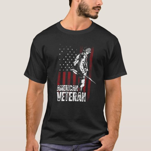 Amerikaans Veteraan T-shirt (Voorkant)