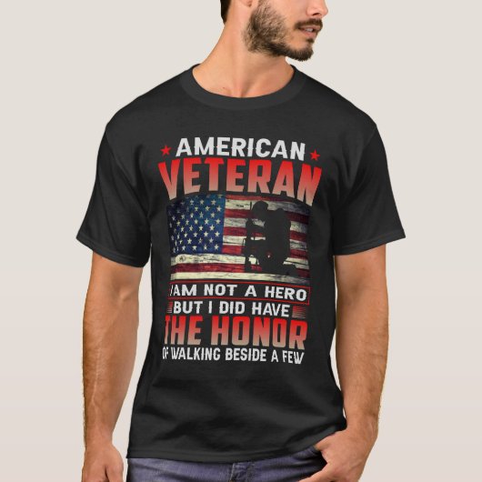 Amerikaans Veteraan T-shirt (Voorkant)