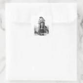 Amerikaans Vierkante Sticker (Tas)
