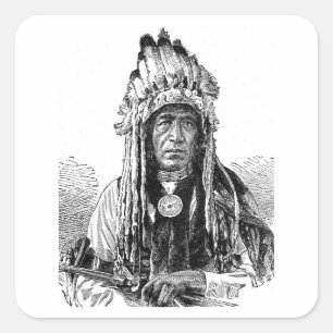 Amerikaans Vierkante Sticker