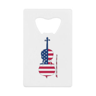 Amerikaans Violin Creditkaart Flessenopener
