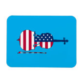 Amerikaans Violin Magneet (Horizontaal)