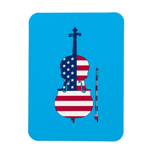 Amerikaans Violin Magneet (Verticaal)