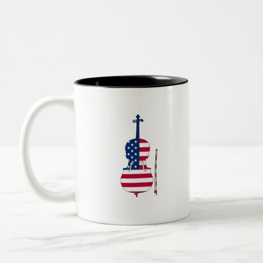 Amerikaans Violin Tweekleurige Koffiemok (Links)