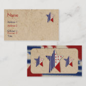 Amerikaans Visitekaartje (Voorkant / Achterkant)