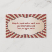 Amerikaans Visitekaartje (Achterkant)