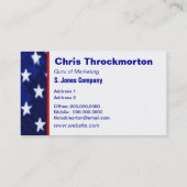 Amerikaans Visitekaartje (Achterkant)