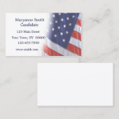 Amerikaans Visitekaartje met vlaggestalte (Voorkant / Achterkant)