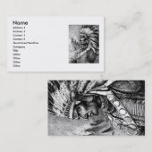 Amerikaans Visitekaartje van Indische opperbevelhe (Voorkant / Achterkant)