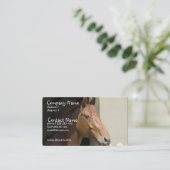 Amerikaans Visitekaartje voor kwartpaarden (Staand voorkant)