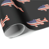 Amerikaans vispatroon cadeaupapier (Rol Hoek)