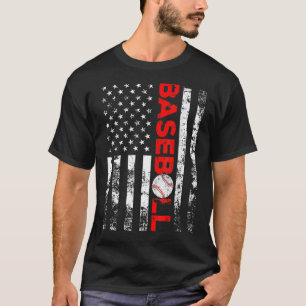 Amerikaans Vlag Baseball Team Gift Baseball Shirt 