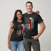 Amerikaans Vlag Baseball Team Gift Funny Baseball T-shirt (Unisex)