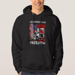 Amerikaans Vlag Canada Vlaggenvrijheidskonvooi 202 Hoodie
