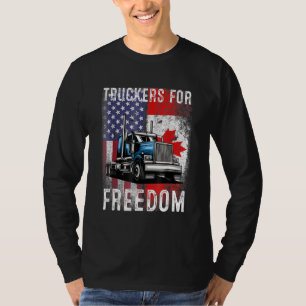 Amerikaans Vlag Canada Vlaggenvrijheidskonvooi 202 T-shirt