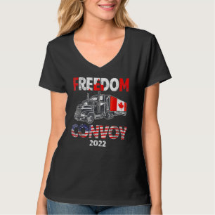 Amerikaans Vlag Canada Vlaggenvrijheidskonvooi 202 T-shirt