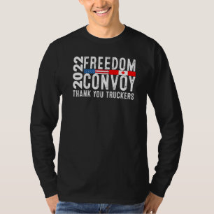 Amerikaans Vlag Canada Vlaggenvrijheidskonvooi 202 T-shirt