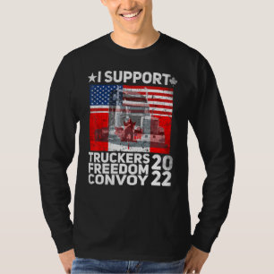 Amerikaans Vlag Canada Vlaggenvrijheidskonvooi 202 T-shirt