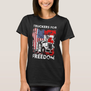 Amerikaans Vlag Canada Vlaggenvrijheidskonvooi 202 T-shirt