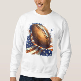 Amerikaans Vlag Football T-shirt Heren Patriottisc