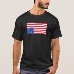 Amerikaans vlag ondersteboven demonstratiestandaar t-shirt