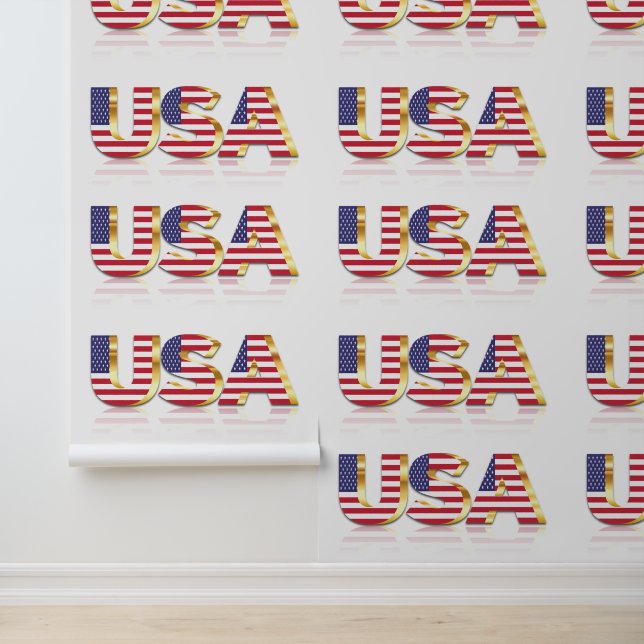 Amerikaans Vlag Patriottisch Amerikaans Behang (Applicatie)