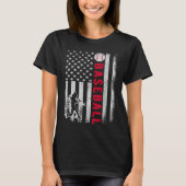  Amerikaans Vlag Pride Baseball Team T-shirt (Voorkant)