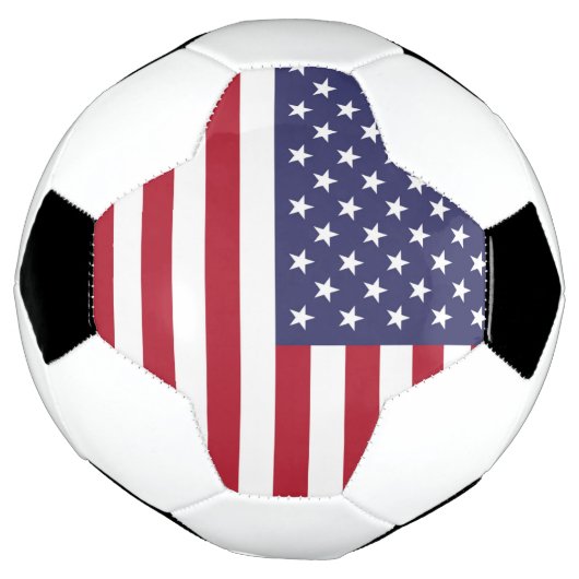 Amerikaans Vlag Soccer Voetbal (Gedraaid)