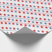 Amerikaans-vlag-sterren-achtergrond Cadeaupapier (Hoek)