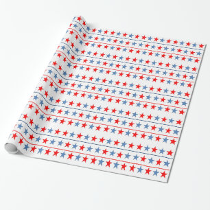 Amerikaans-vlag-sterren-achtergrond Cadeaupapier